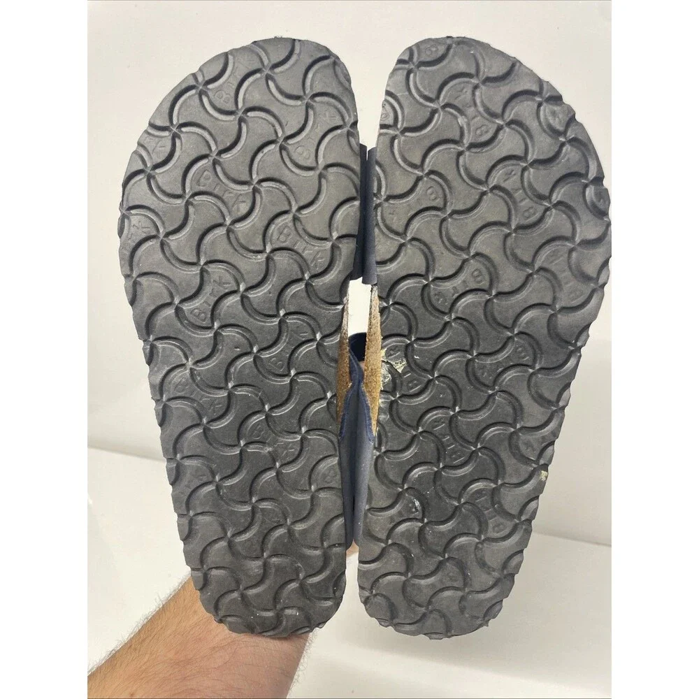 Birkenstock Womens Blue Birkis Ellise Strappy Blue L7 M5 245 Good Condition